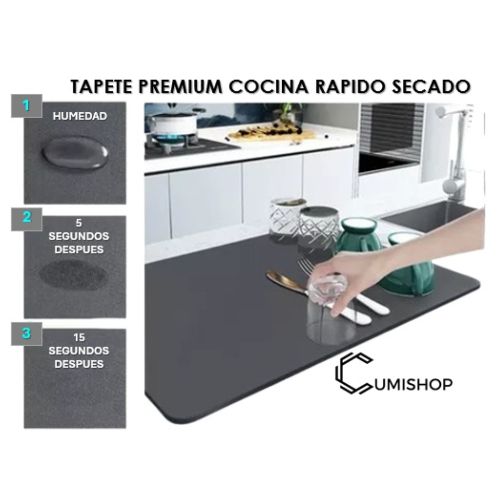 Tapete Ultra Absorbente Para Cocina 50X40 CM