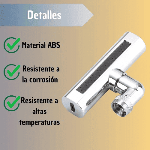 Grifo Multifuncional 4 en 1 con Ahorro de Agua