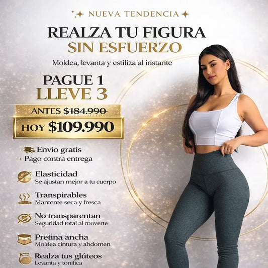 Leggins Moldeador Paga 1 Lleva 3