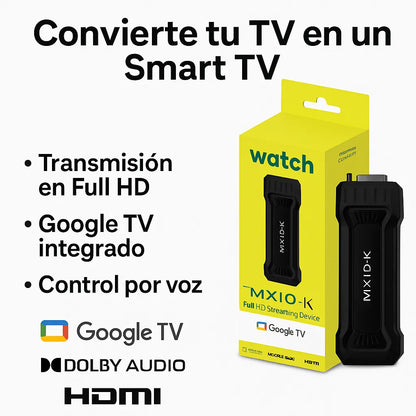 TV Inteligente MX10 - Convierte cualquier TV en un Smart TV con el Smart Stick