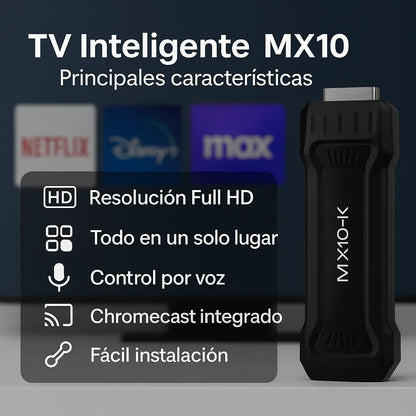 TV Inteligente MX10 - Convierte cualquier TV en un Smart TV con el Smart Stick