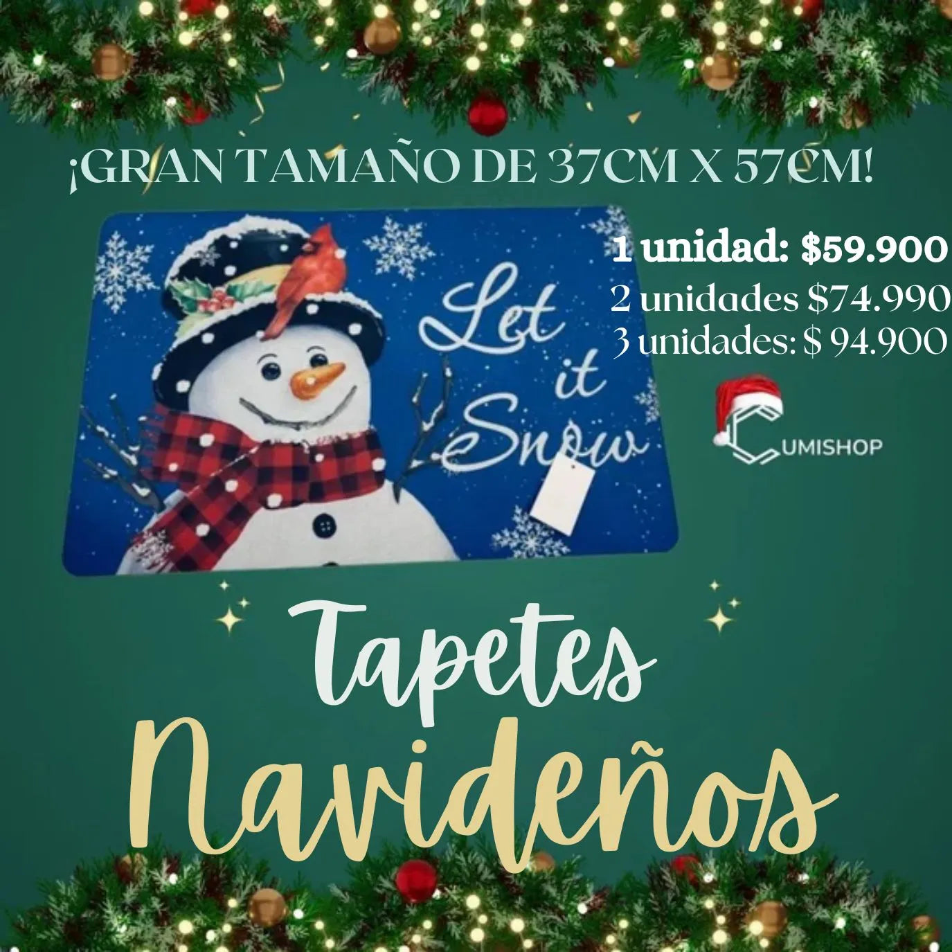 Tapete Navideño Multifuncional 🧑🏻‍🎄🎄