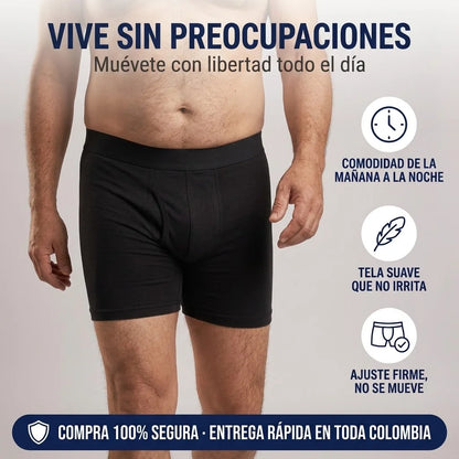 Paga 1 y Lleva 2 – Bóxer para Incontinencia Absorbente, Lavable y Discreto